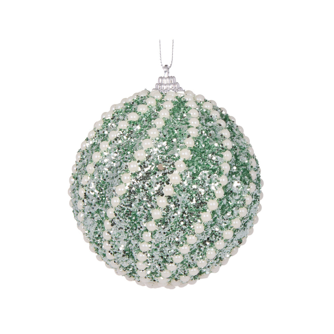 Sea Pearl Swirl Bauble 10 cm Dia