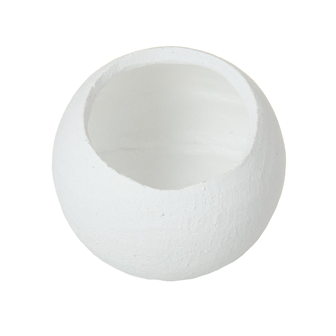 Ithaca Round Planter White M 16x16x16cm