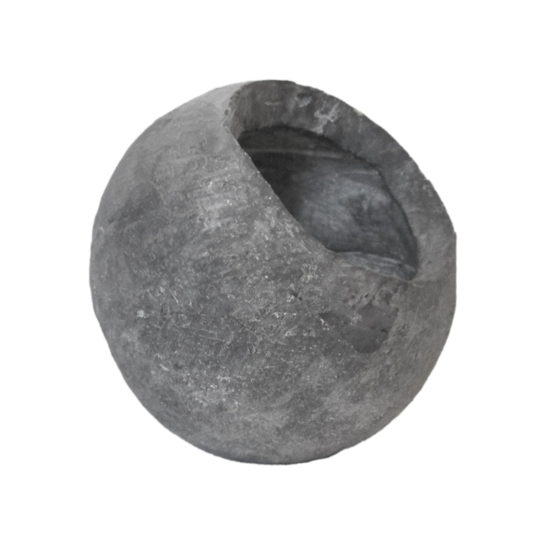 Ithaca Round Planter Grey S 11x11x12cm