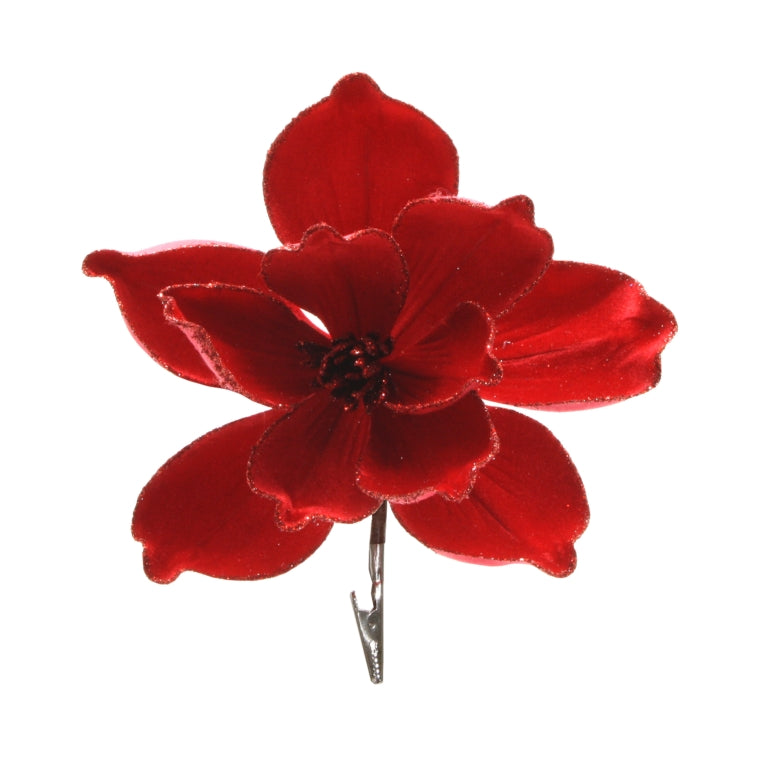 Red Clip On Magnolia 25cm