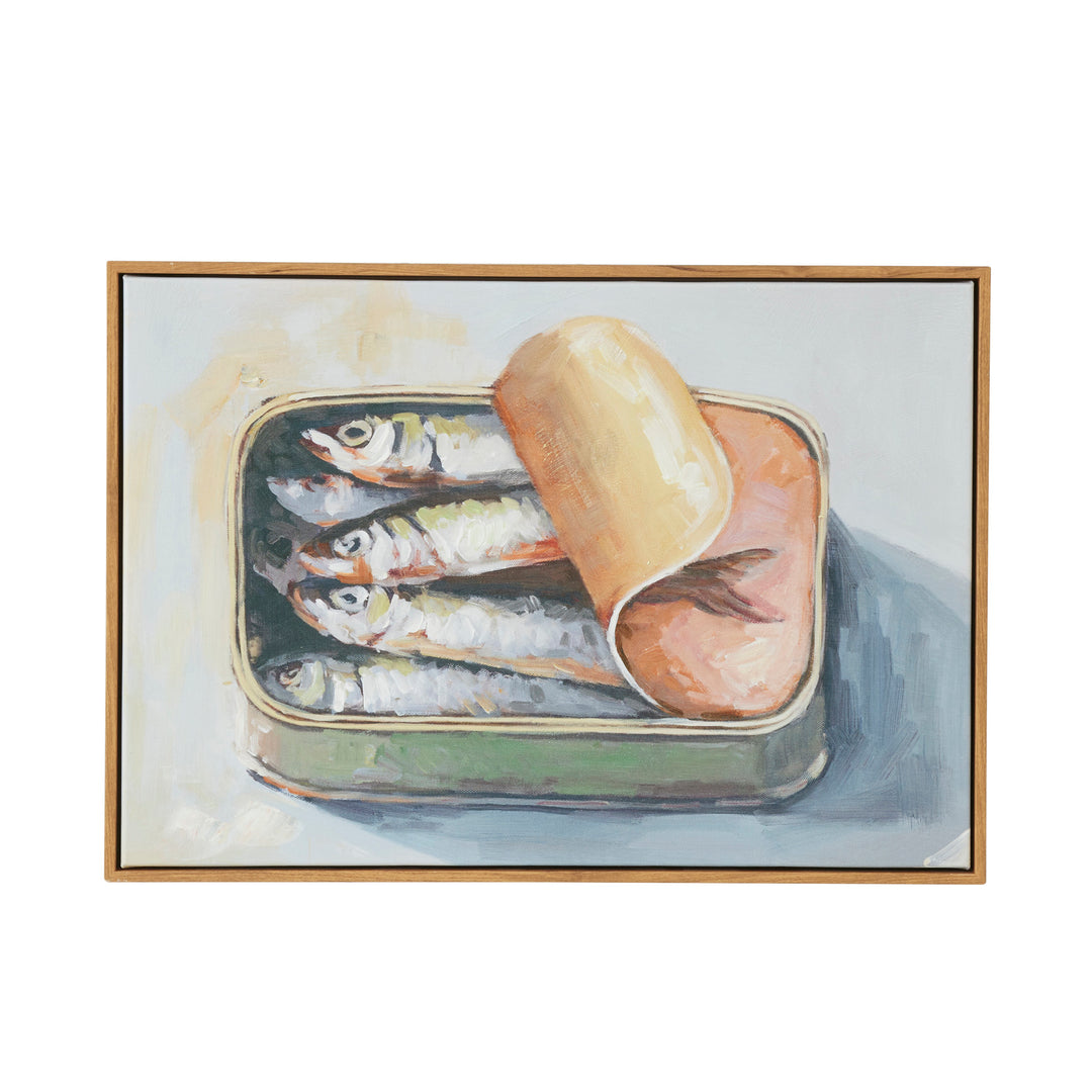 Scatola Teak Frame Oil Paint 35x50cm