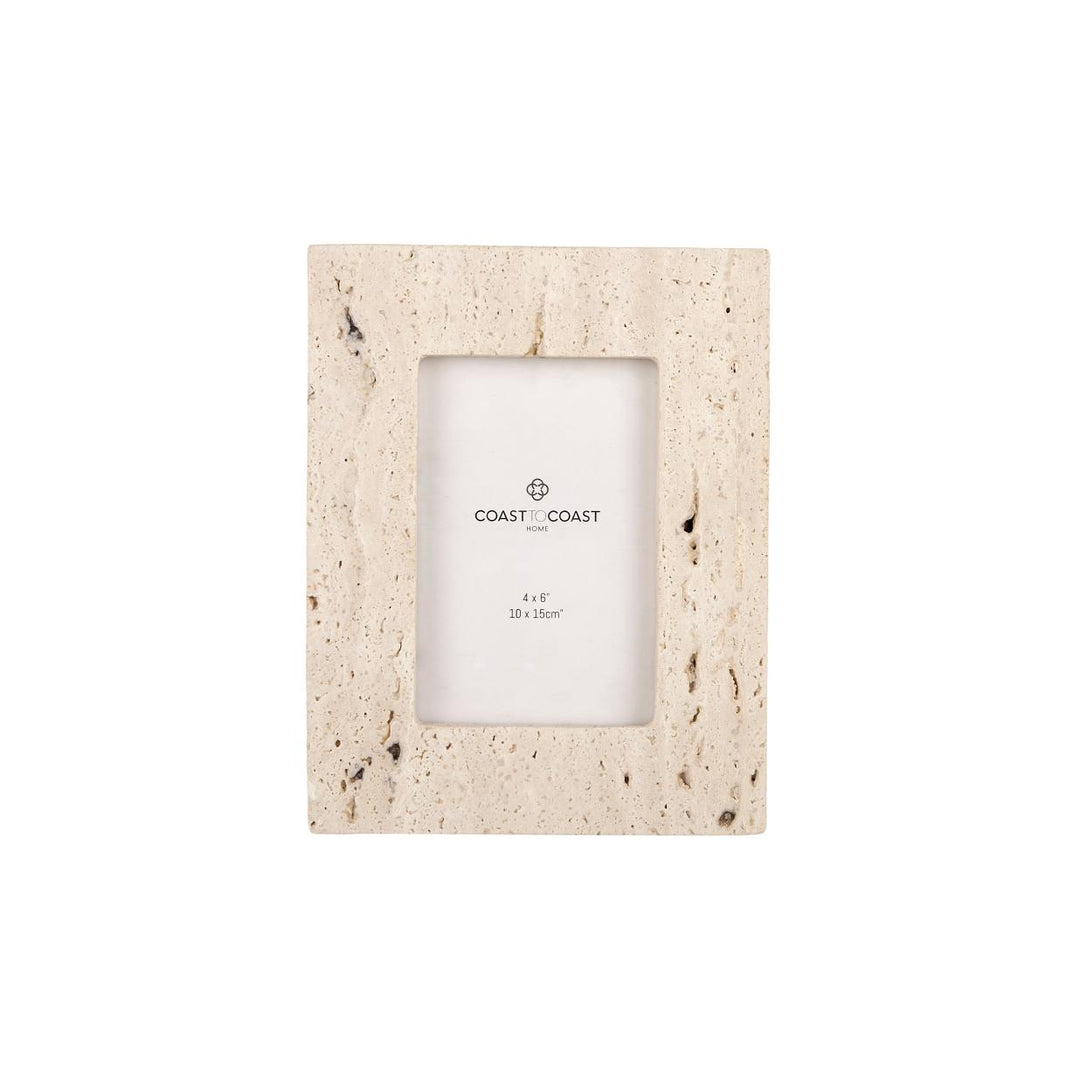 Len Travertine 4x6 Frame 18x23cm Beige