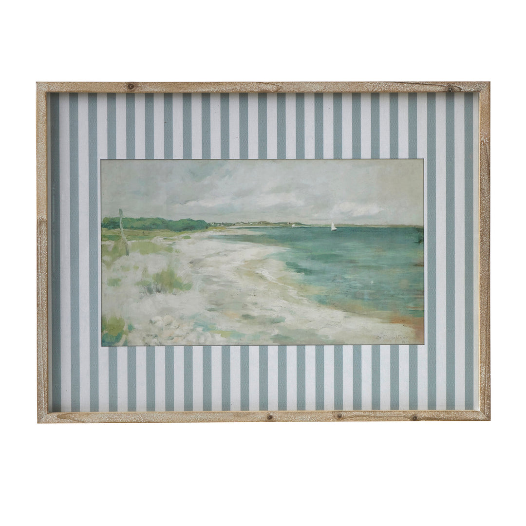 Bribie Frame Glass Print 80x60cm