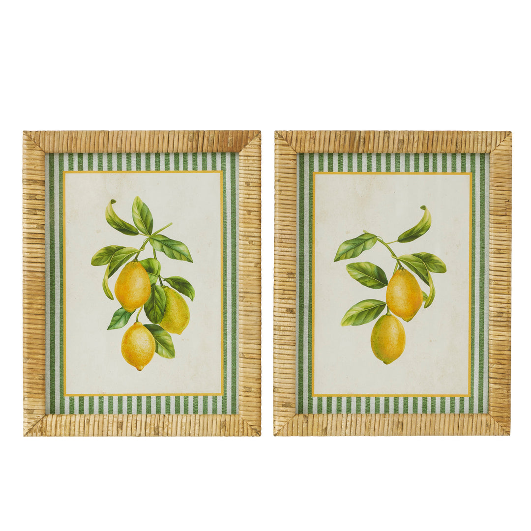 Zest Frame Glass Print 28x36cm 2 Asst
