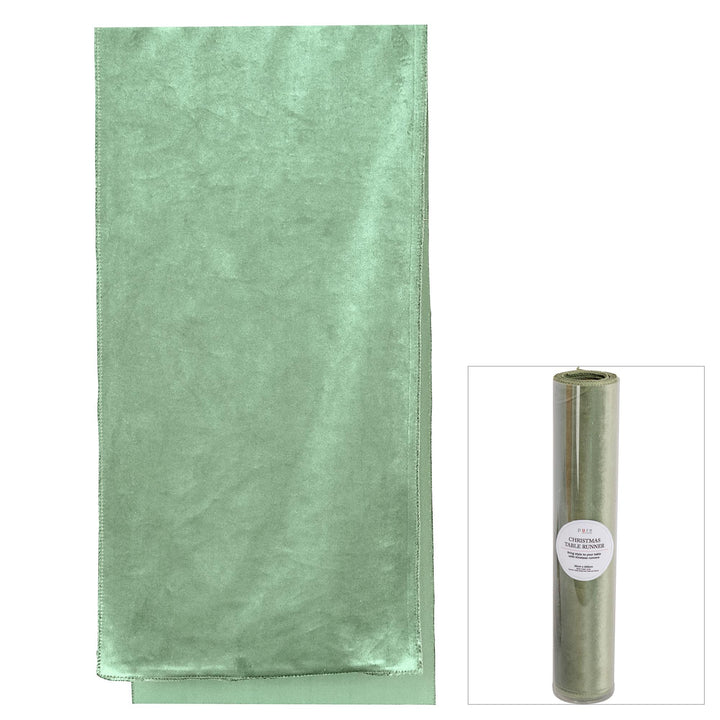 Luxe Velvet Table Runner Mint 200cm