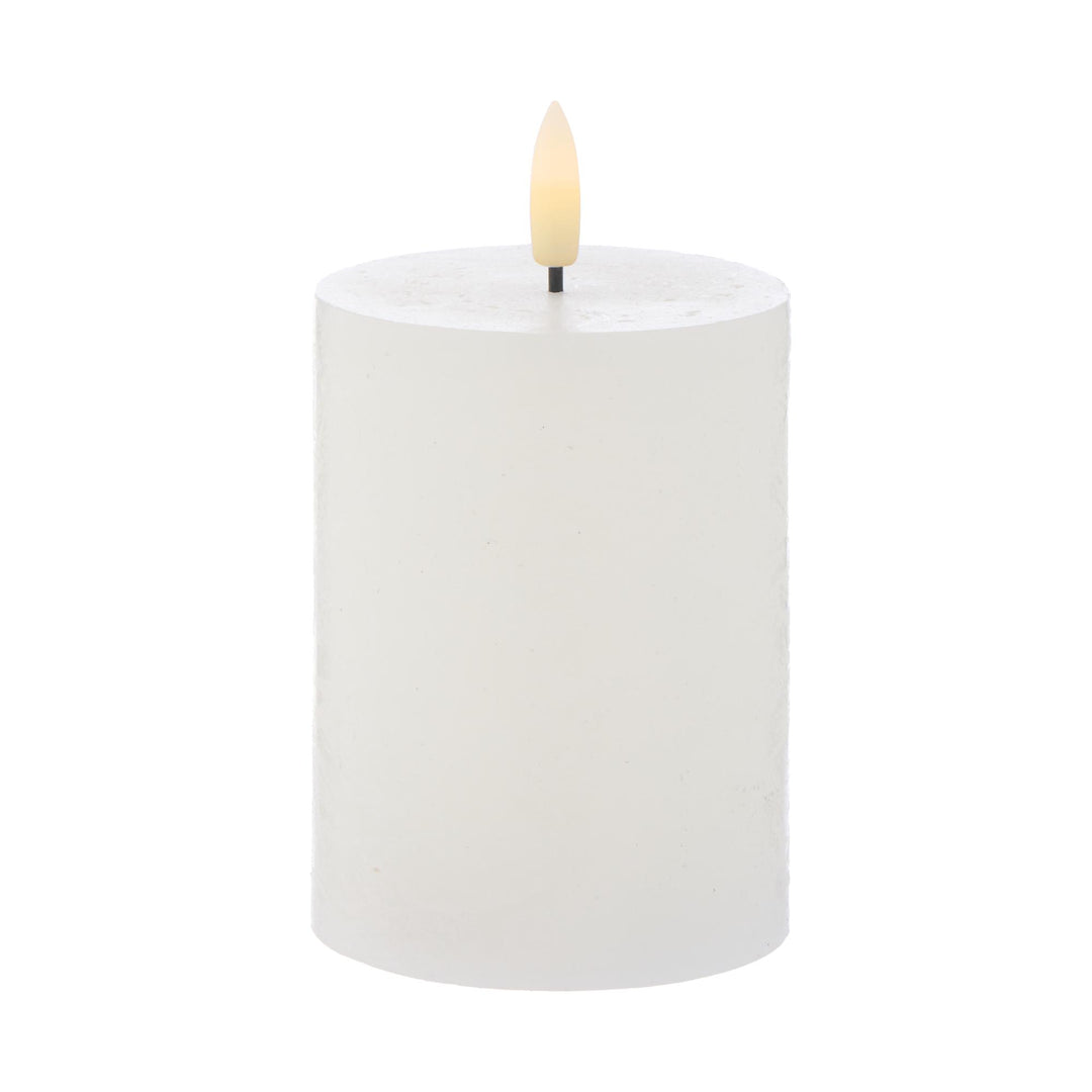 Hughe LED Candle White Pillar 7.5x7.5x10cm