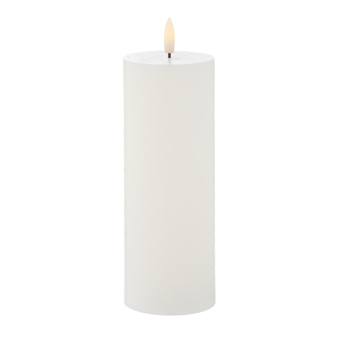 Hughe LED Candle White Pillar 7.5x7.5x20cm