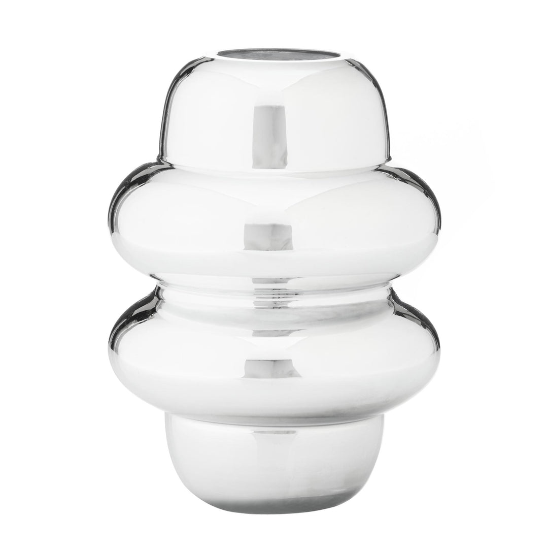 Gallium Glass Metallic Vase S 14x14x20cm