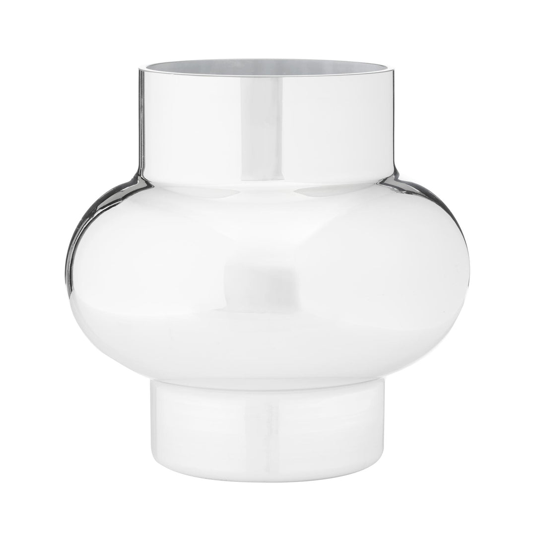 Gallium Glass Metallic Vase L 27x27x27cm