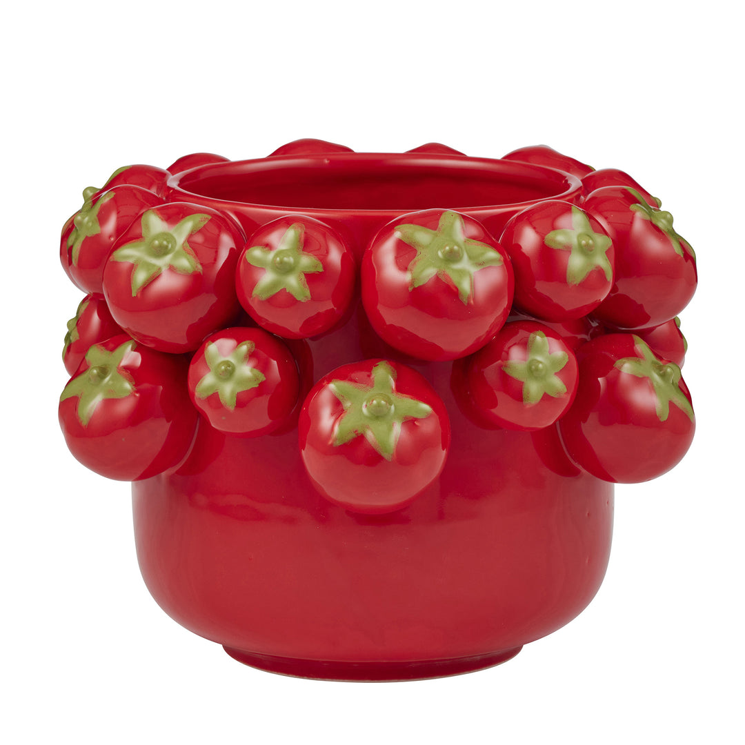Pomodoro Ceramic Pot 16x16cm Red