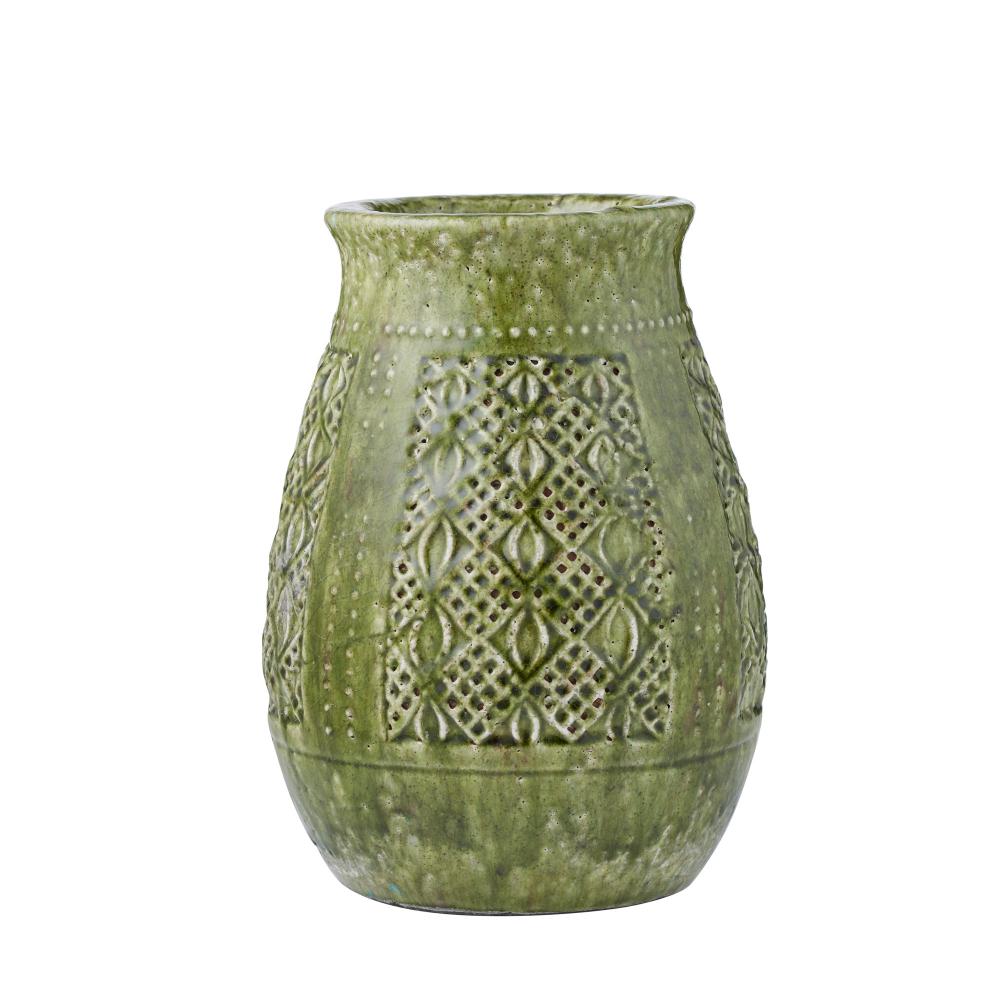 Siracusa Cer Vase Green 22x30cm