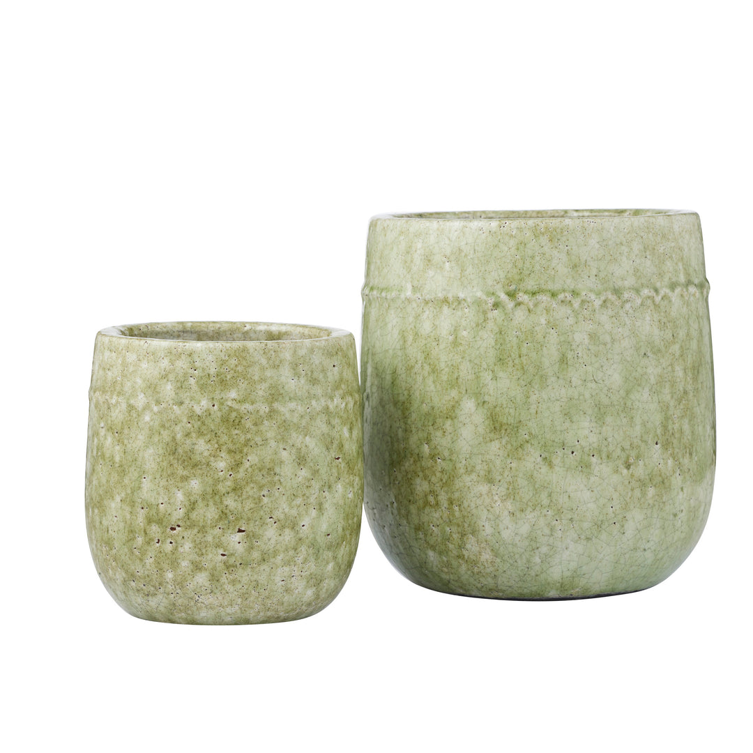 Toledo Cer Pot Pistachio Lge 23x23x24cm