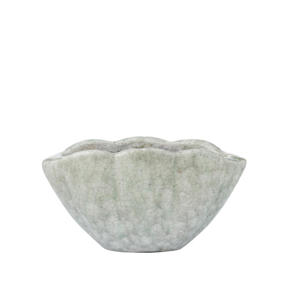 Vongole Cer Pot Mint Sm 27x14x14cm