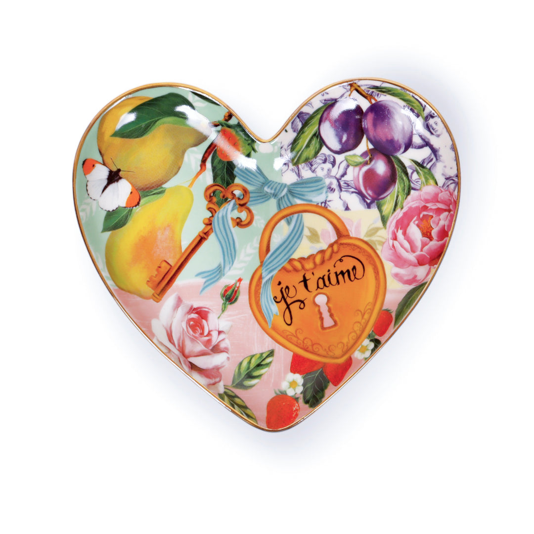 Heart Shape Trinket Tray Je Taime Paris