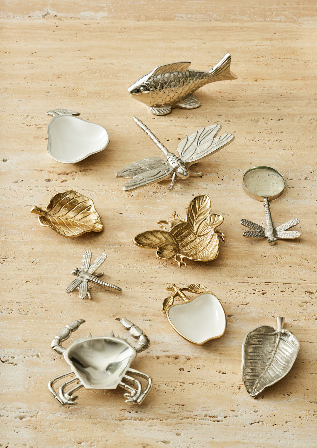 Bea Shallow Bowl Gold