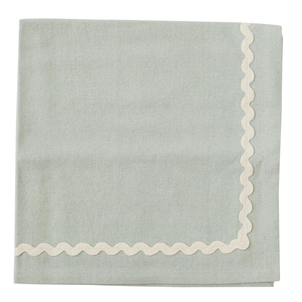 Orla S/4 Cotton Napkins 40cm Mist/Ivory