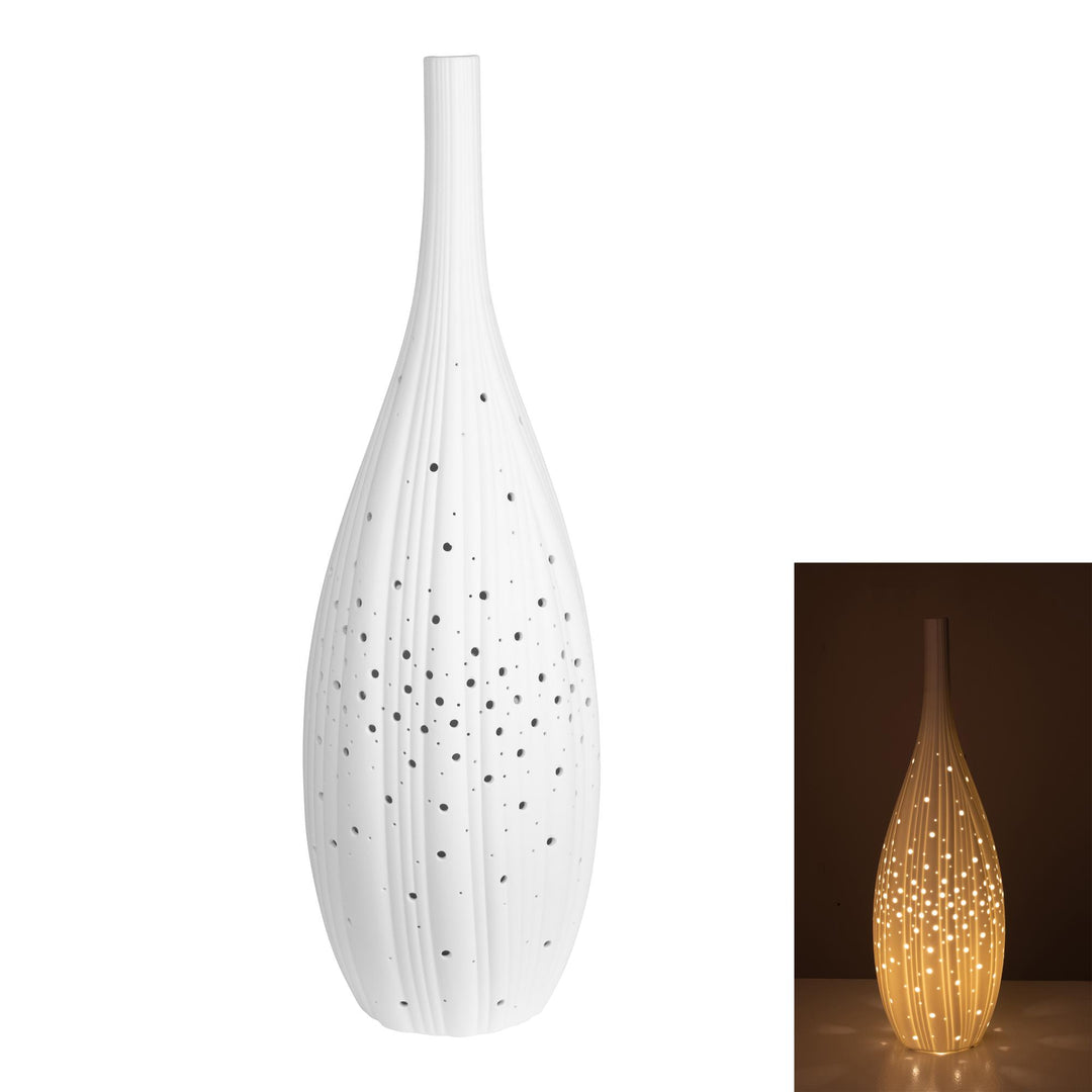 Lester Porcelain Bisque Bottle Lamp Lge