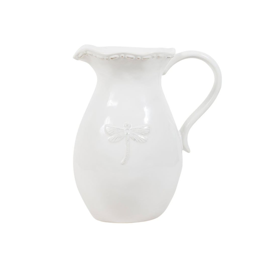 Dragonfly White Jug/Pitch Small