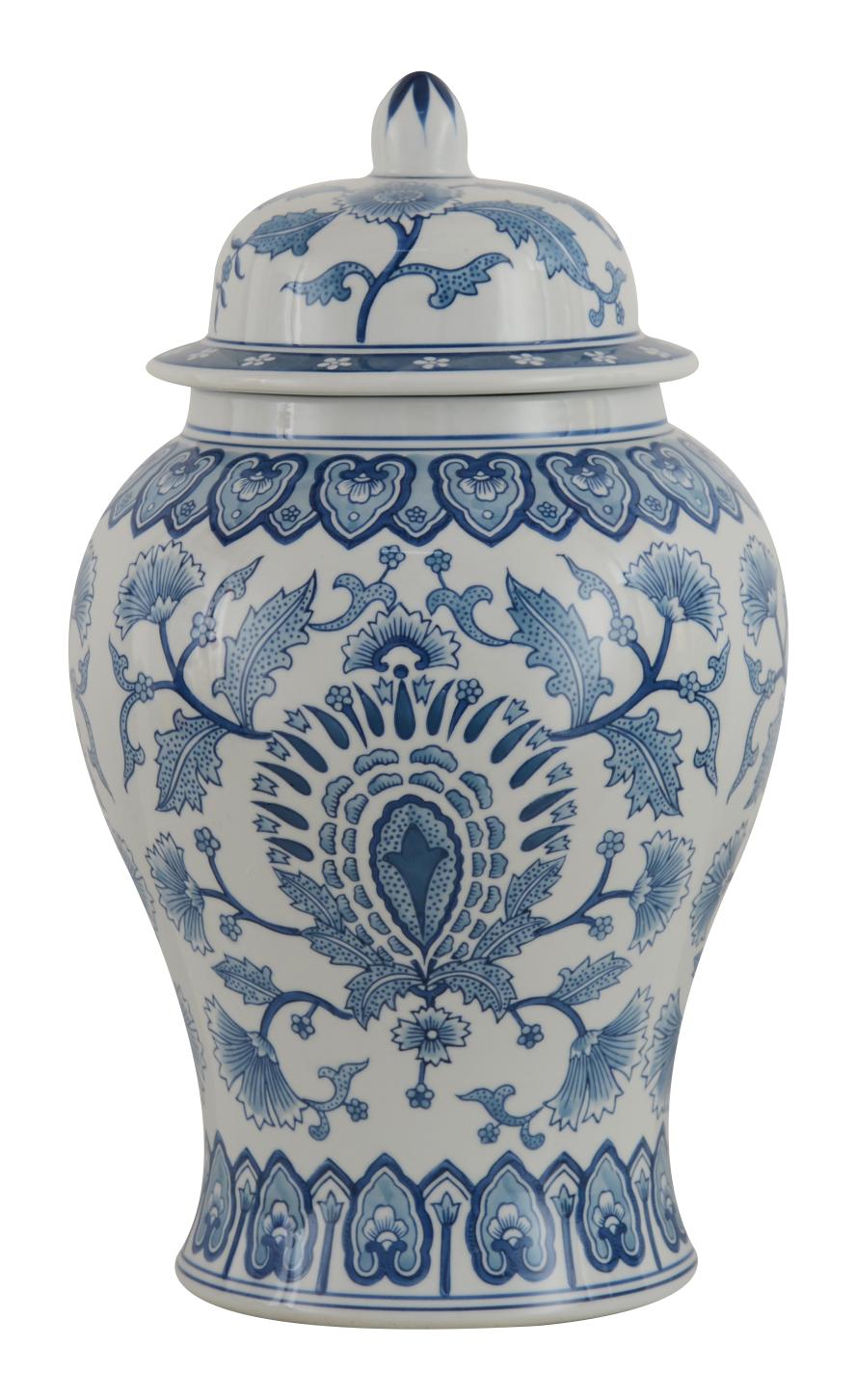 Celestial Temple Jar Blue 43cm