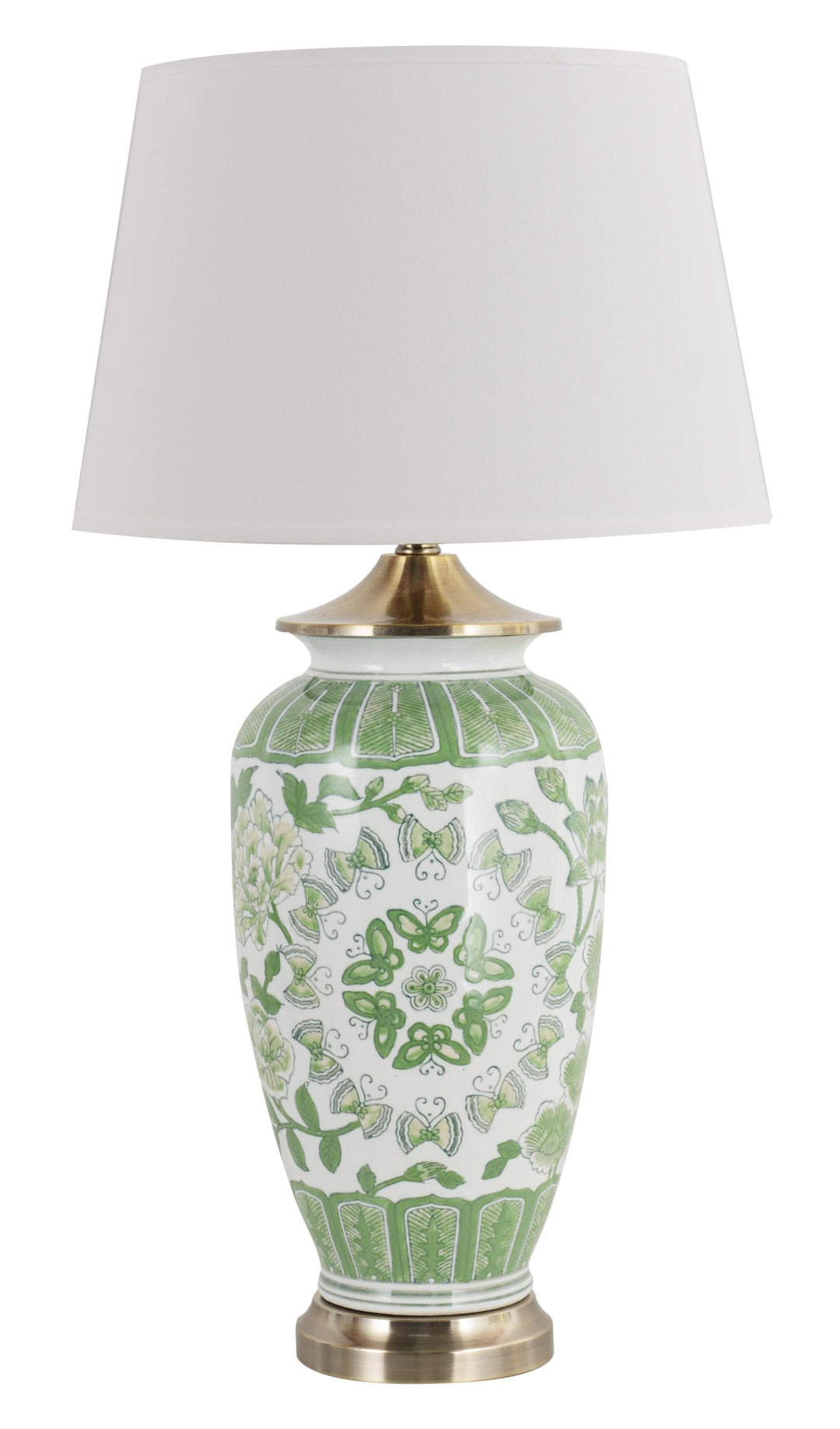 Butterfly Lamp Green 35.5cm