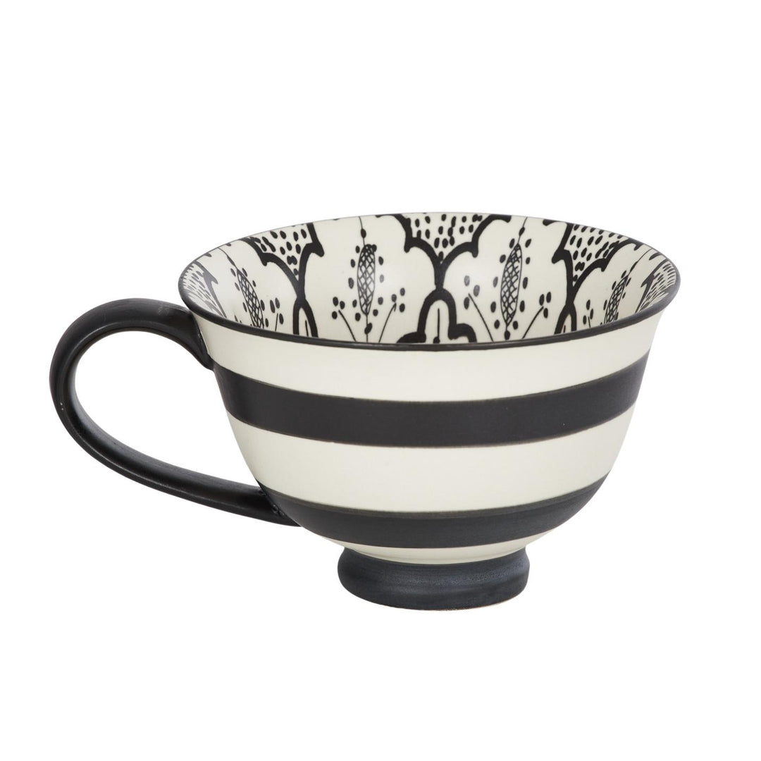 Aleah Jumbo Teacup 16x12x8.5cm Black Ceramic