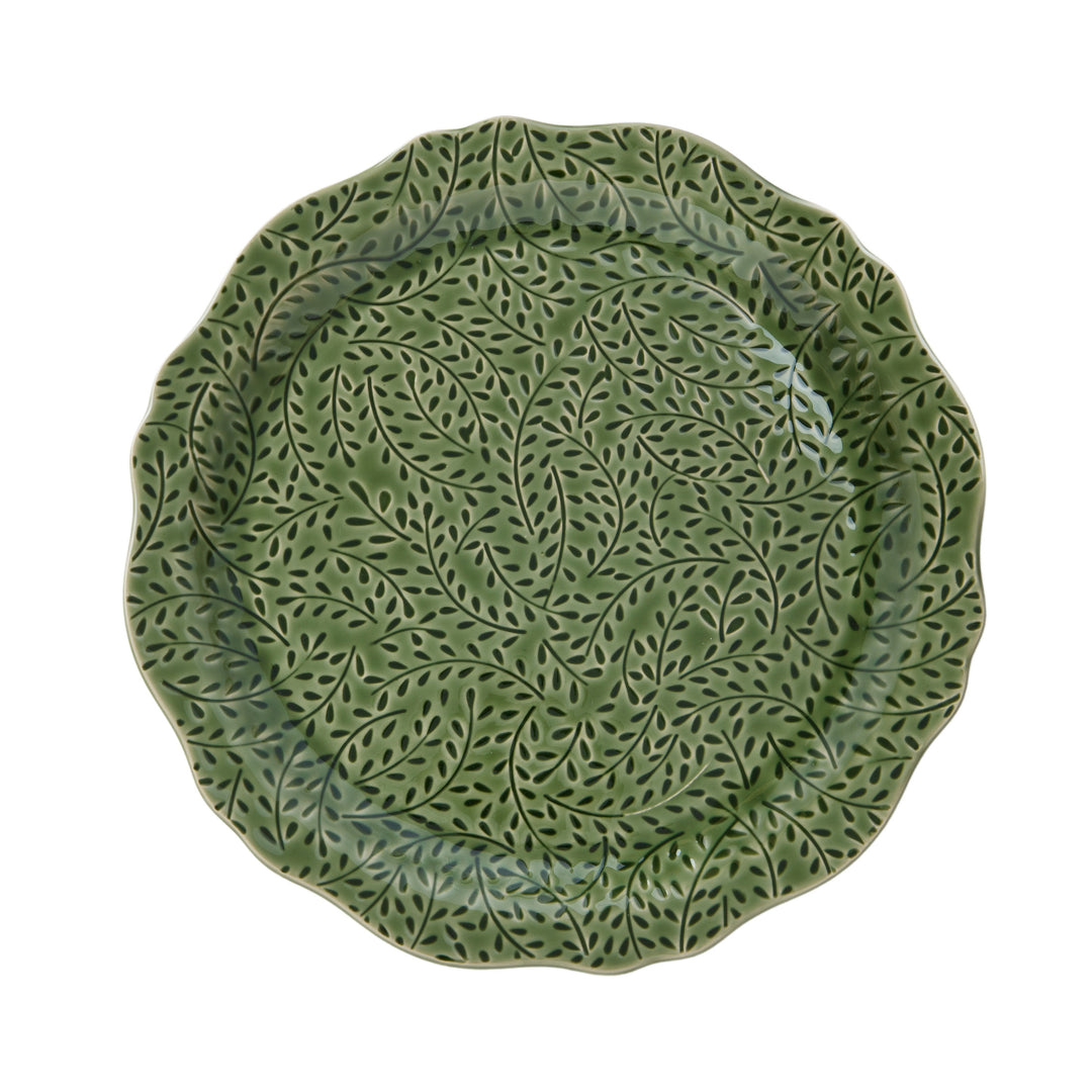 Venus Ceramic Plate 35x35cm Green