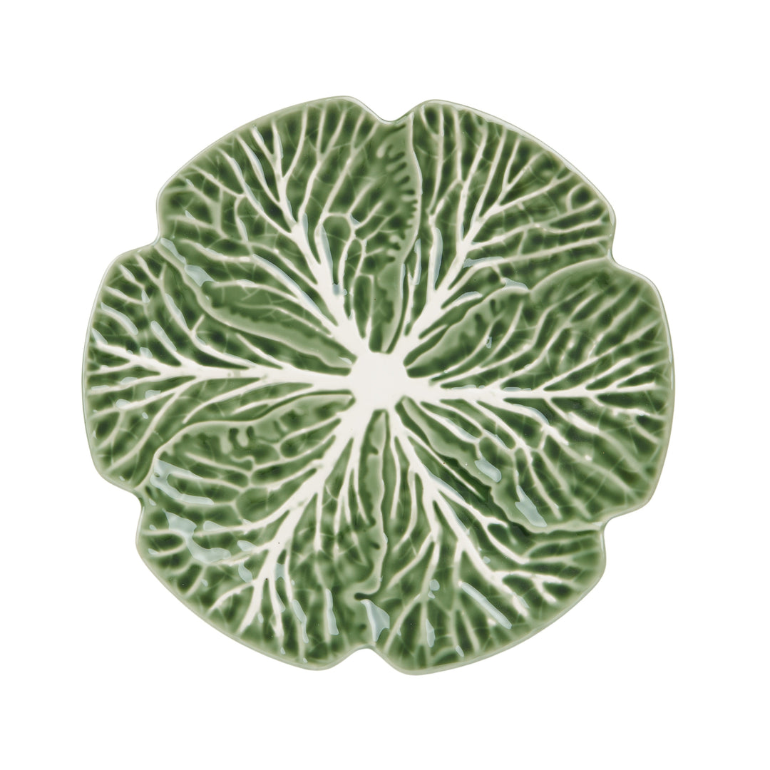 Cabbage Ceramic Plate 30x30cm Green