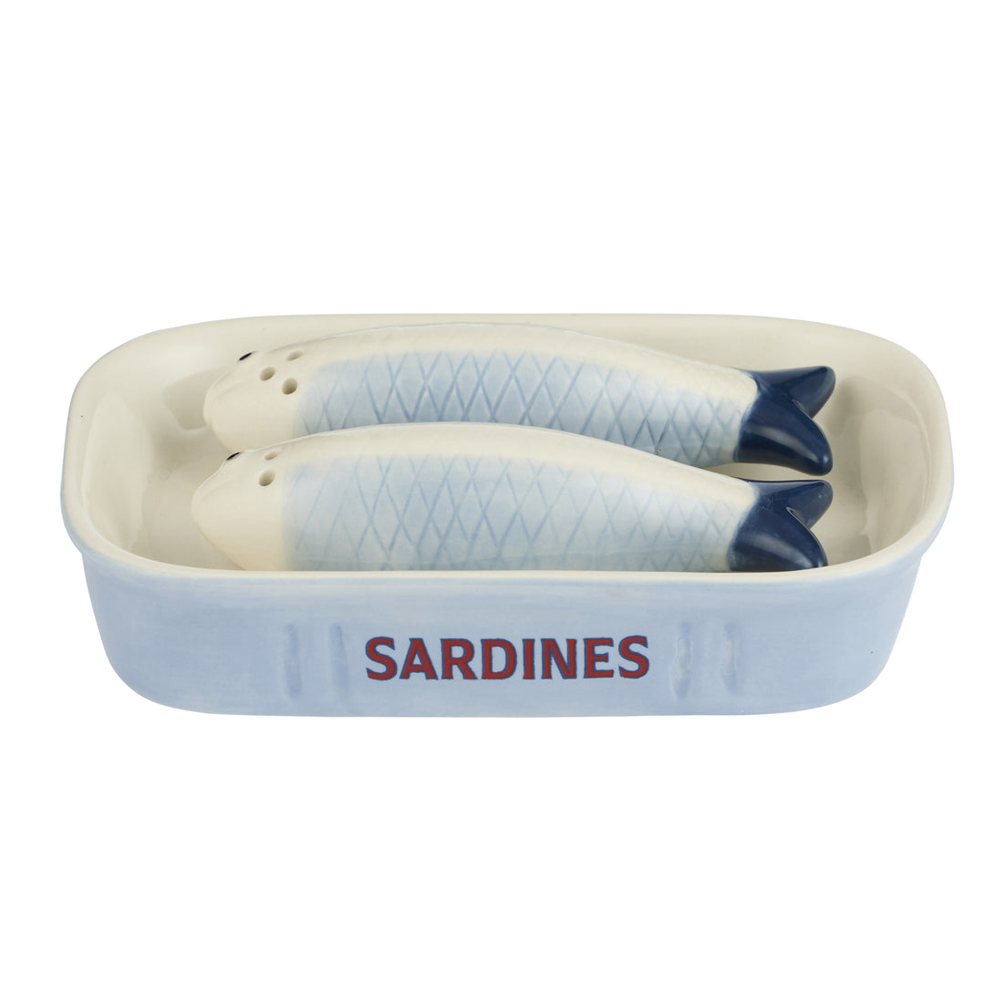 Sardine Ceramic S&P Set 15.5x10x4cm