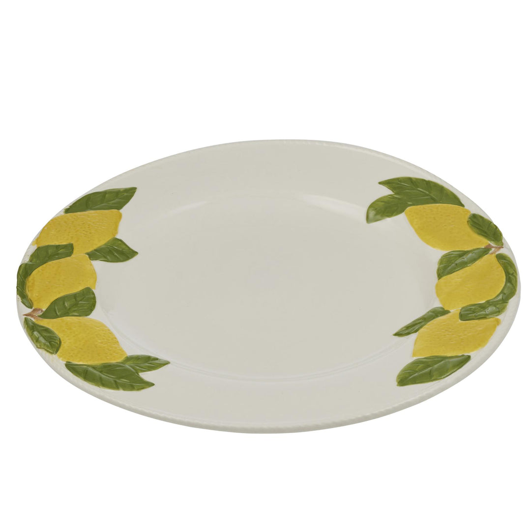 Limone Ceramic Platter 35cm Yellow