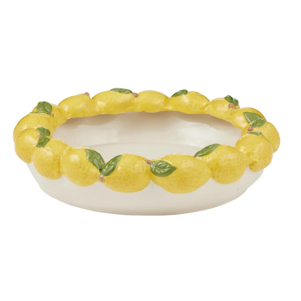 Limone Ceramic Bowl 32x31x8cm Yellow