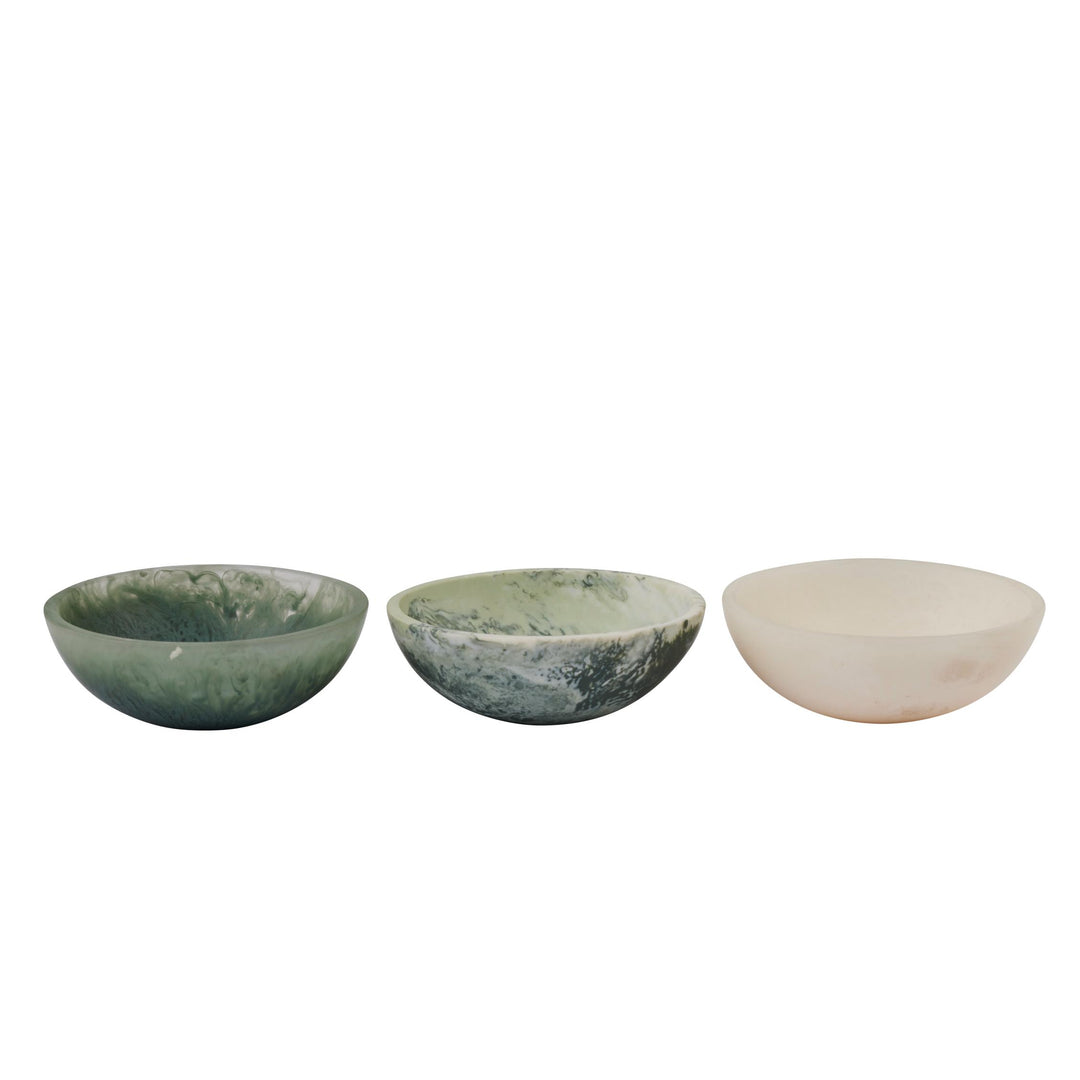 Wesley Small Bowl 10x3.5cm Sage Asst Resin