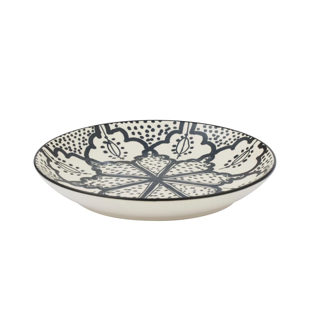 Aleah Plate 15.5cm Black/White Ceramic