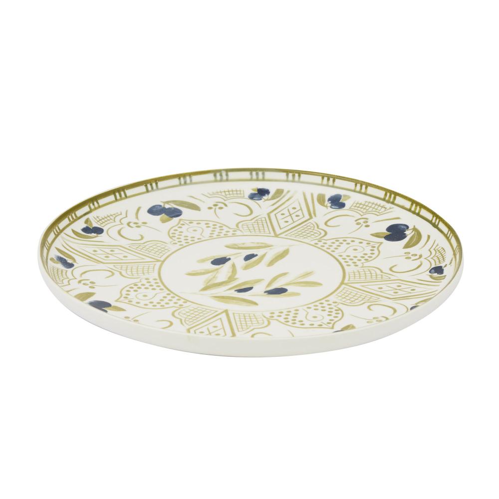 Oamra Platter 33x3cm Olive Ceramic