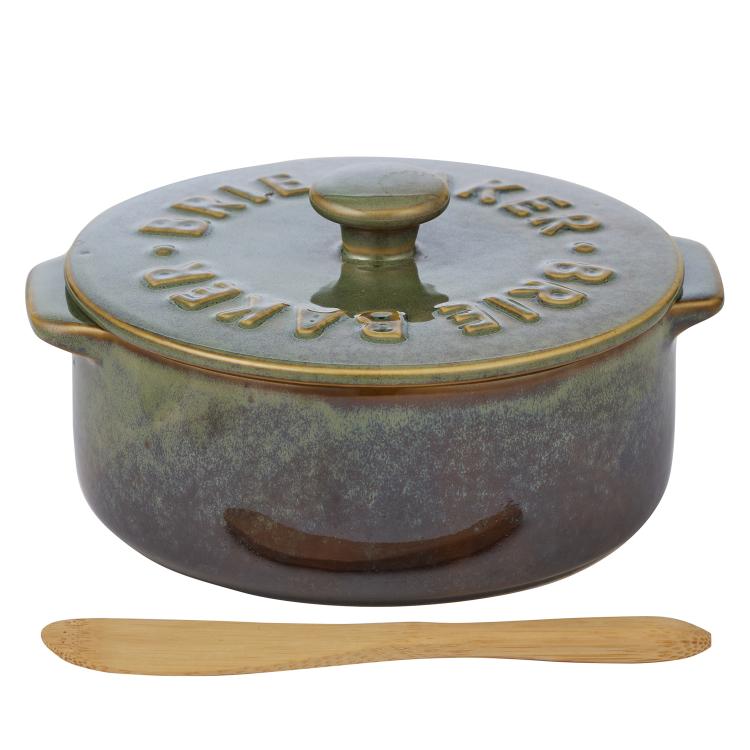 Loire Brie Baker 13.5x16x7.5cm Olive Ceramic