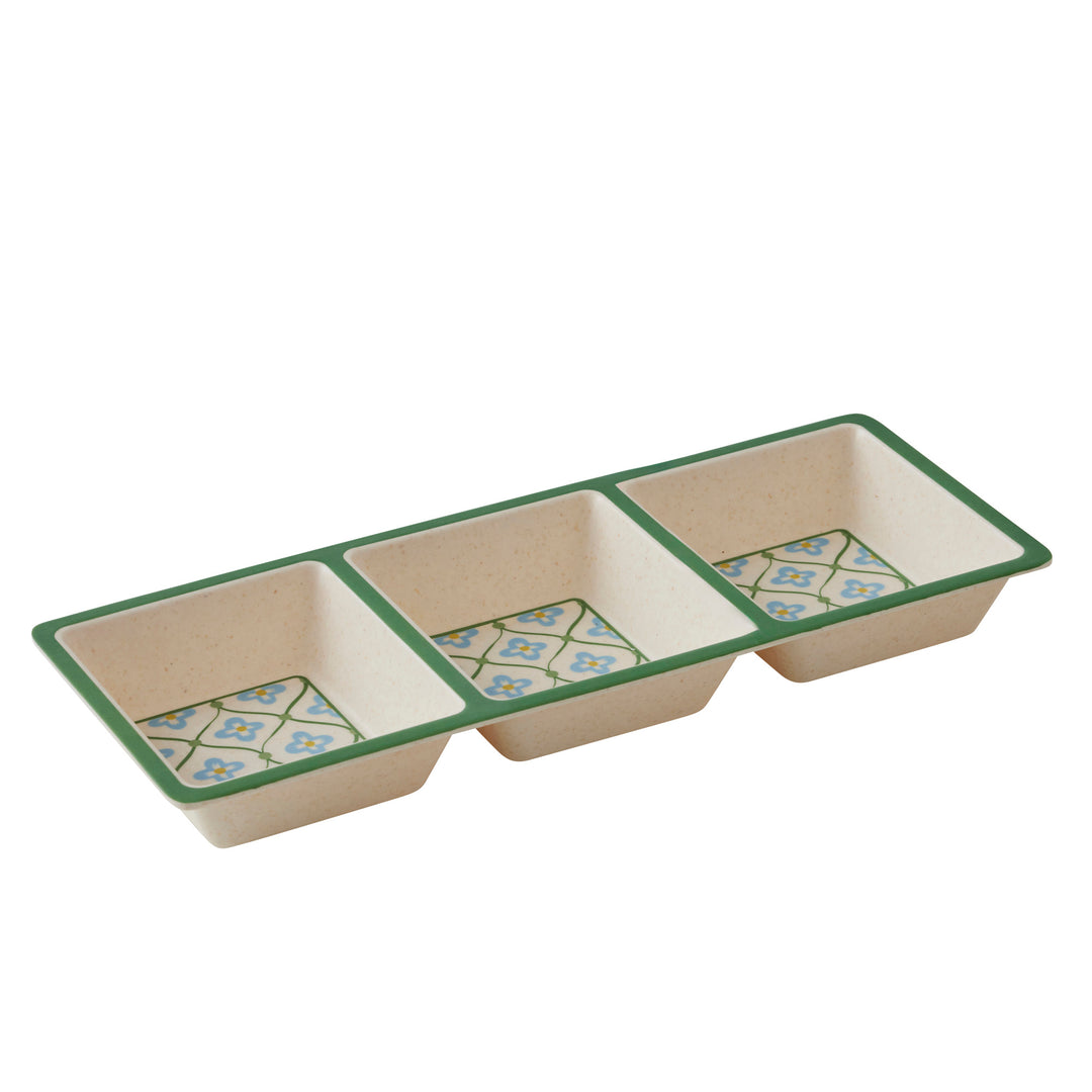 Rosita Bamboo Fibre 3-Div Tray 38x15x4.5cm