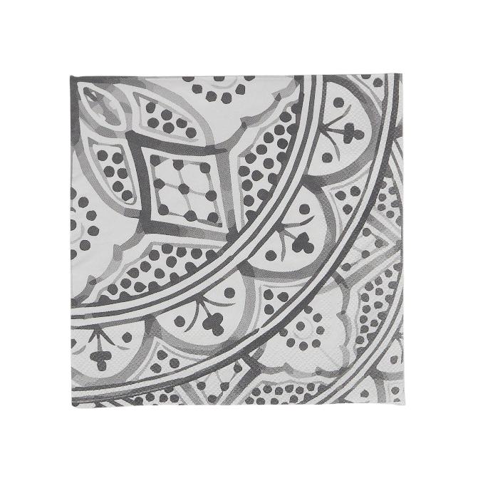 Aleah 20pk 3 Ply 33cm Napkin Black
