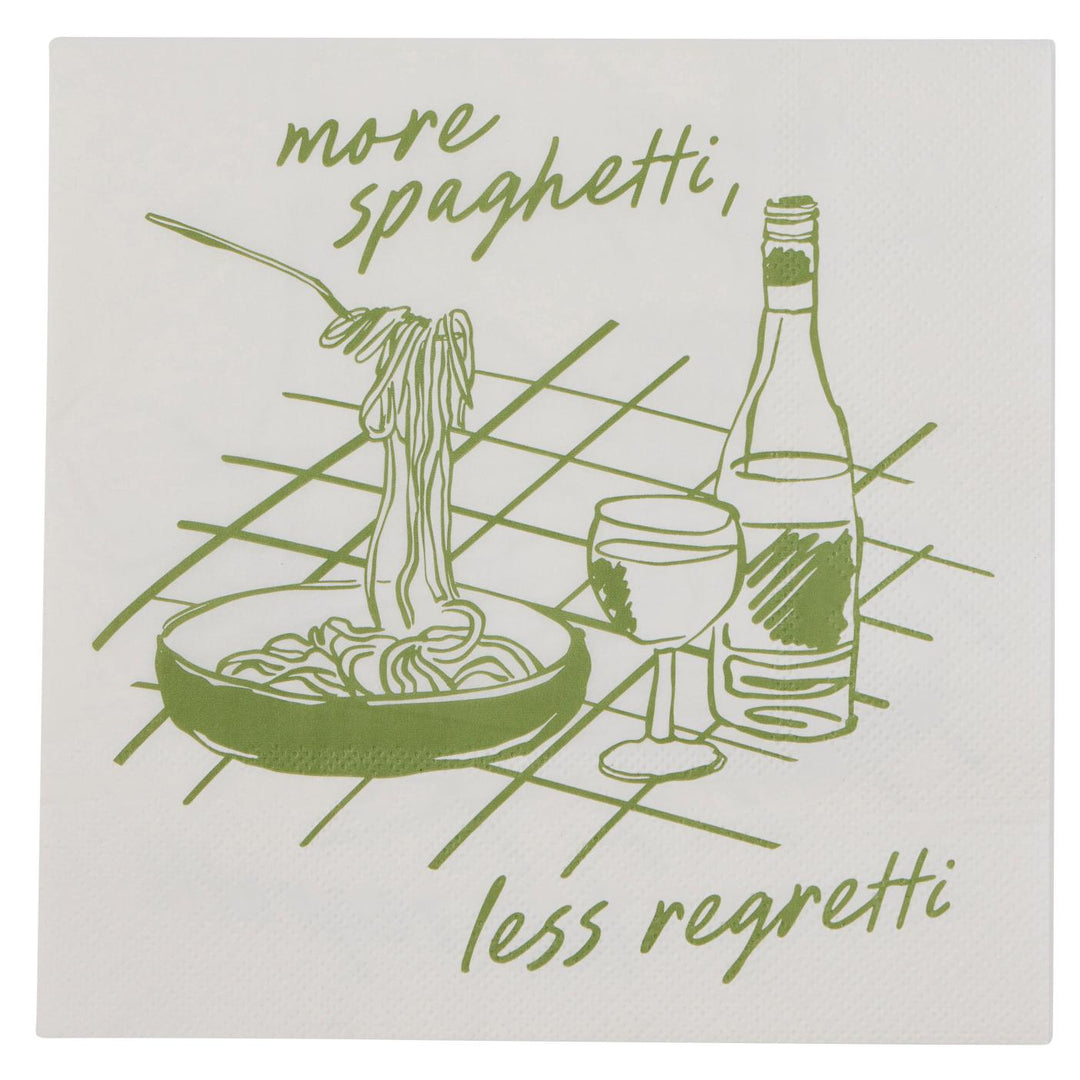 More Spaghetti 20pk 3 Ply 33cm Napkin
