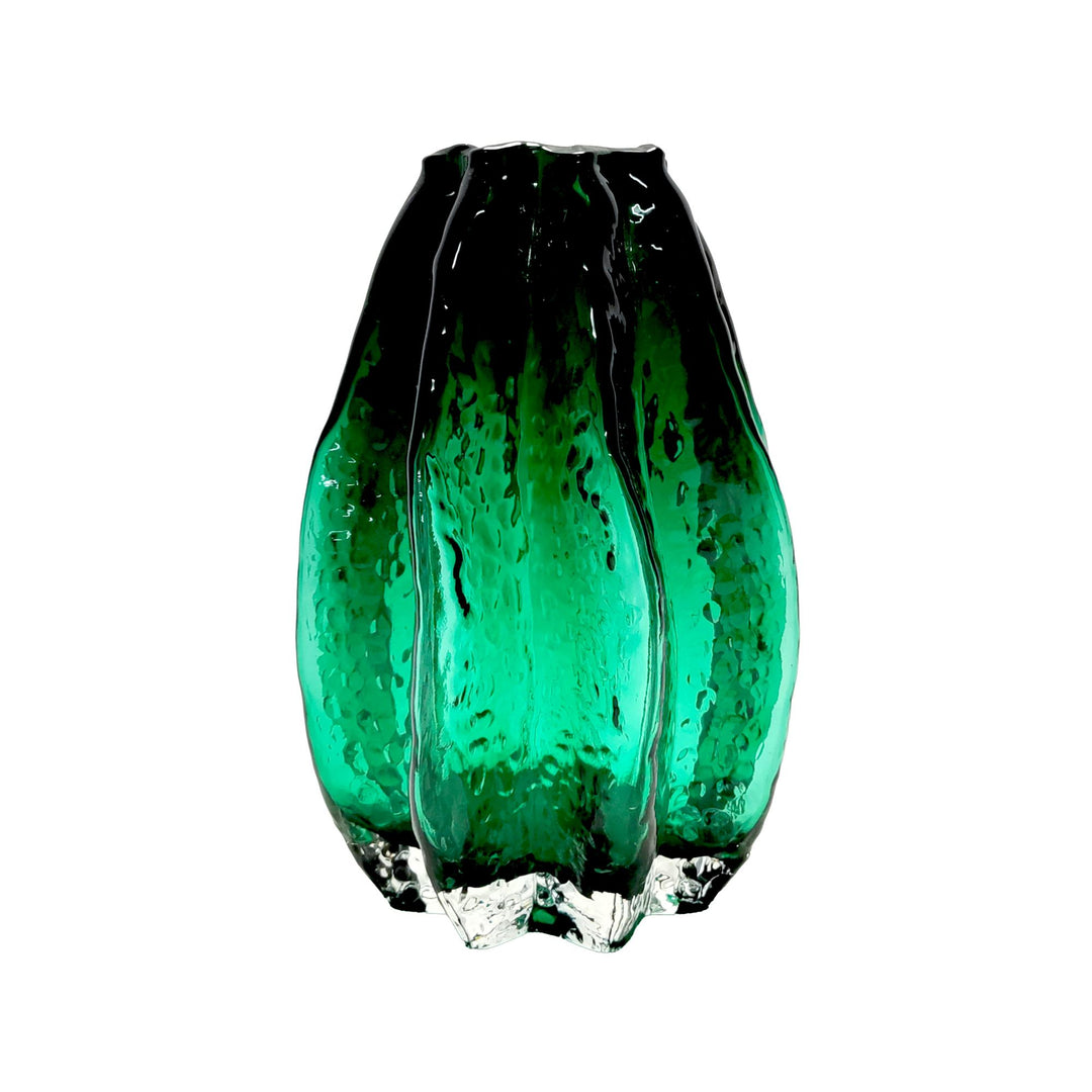 Duffy Turquoise Green Glass Vase Sml