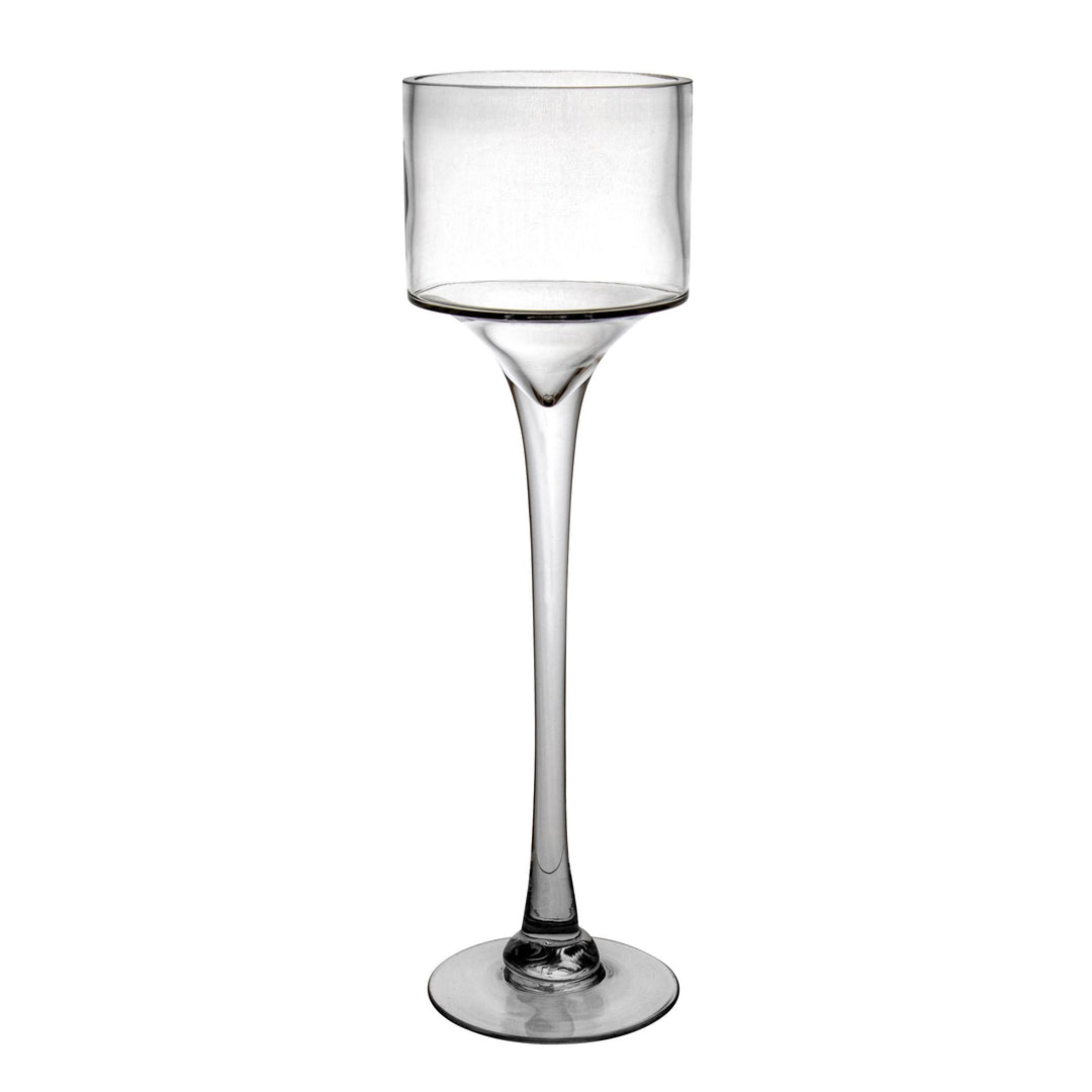 Saville Glass Stemmed Pillar Large 12x40cm