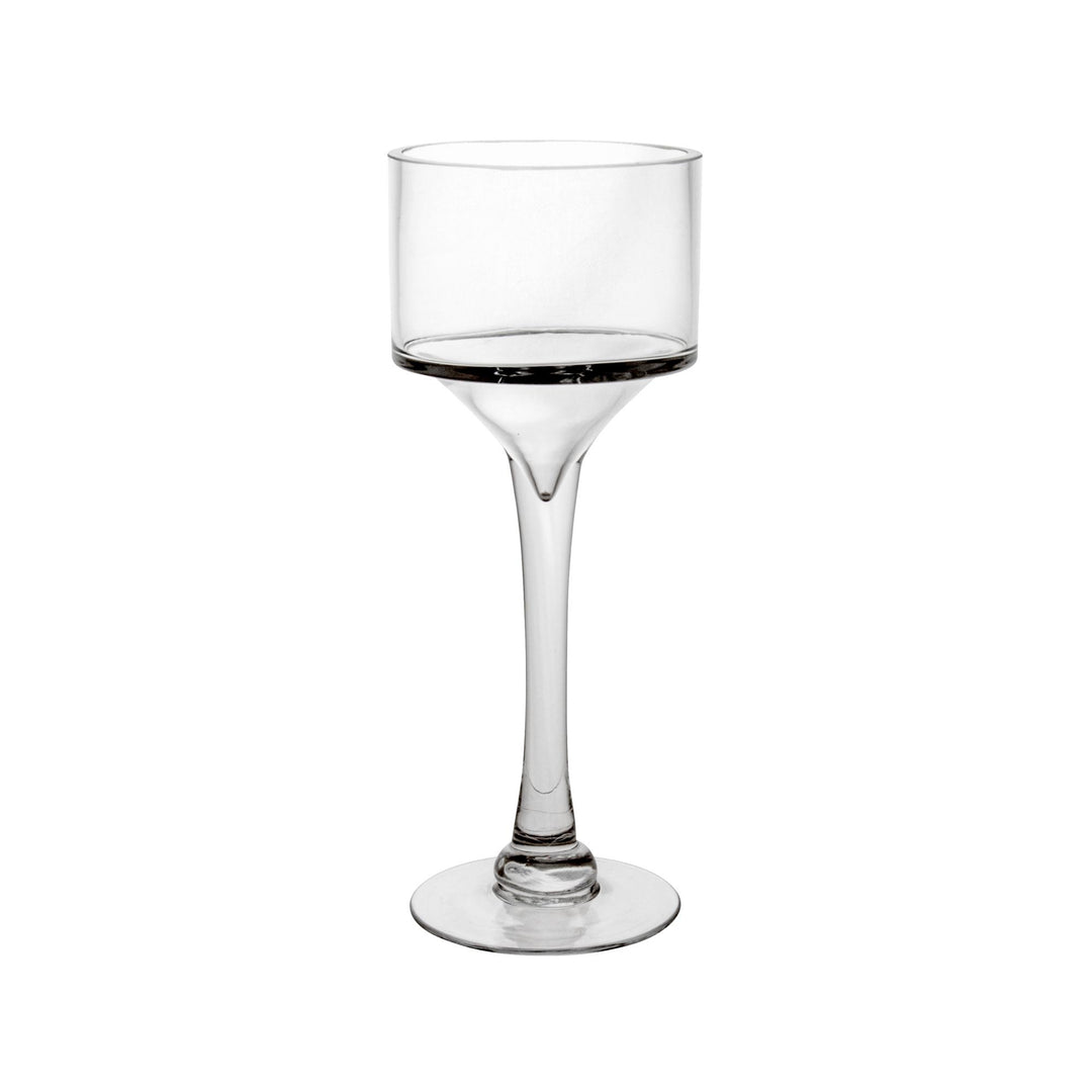 Saville Glass Stemmed Pillar Small 12x30cm