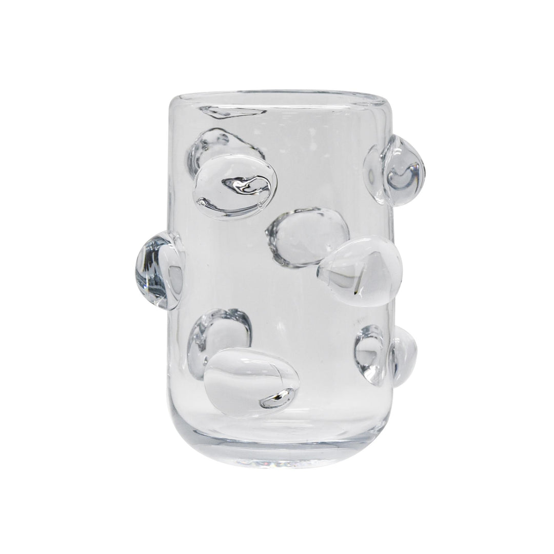 Kelsy Glass Clear Dot Urn Sml
