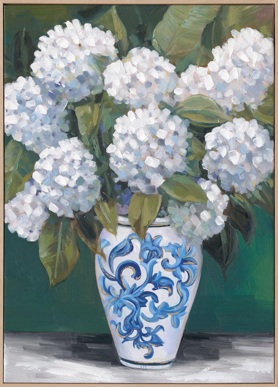 Soft Hydrangeas B Blue 50x70cm