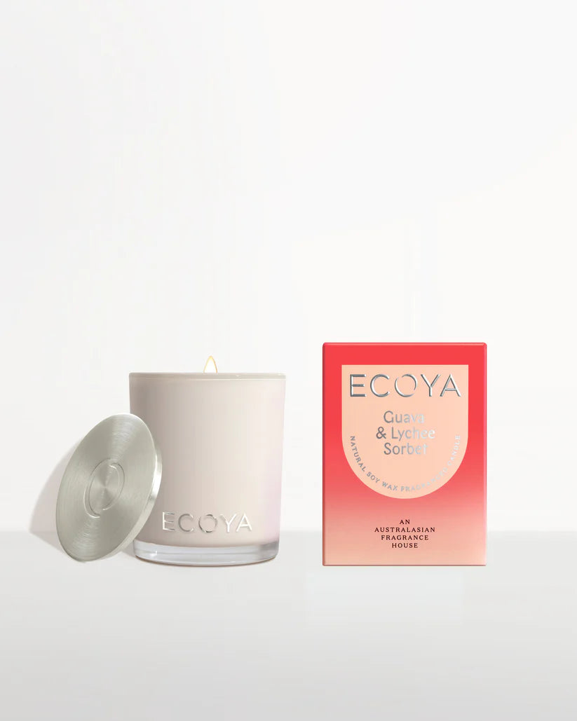 Ecoya Guava & Lychee Sorbet Mini Madison Candle 80g