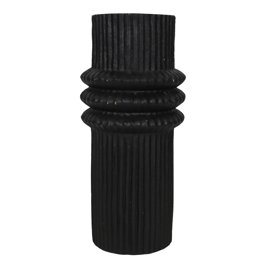 Bale Magnesium Black Vase Lge