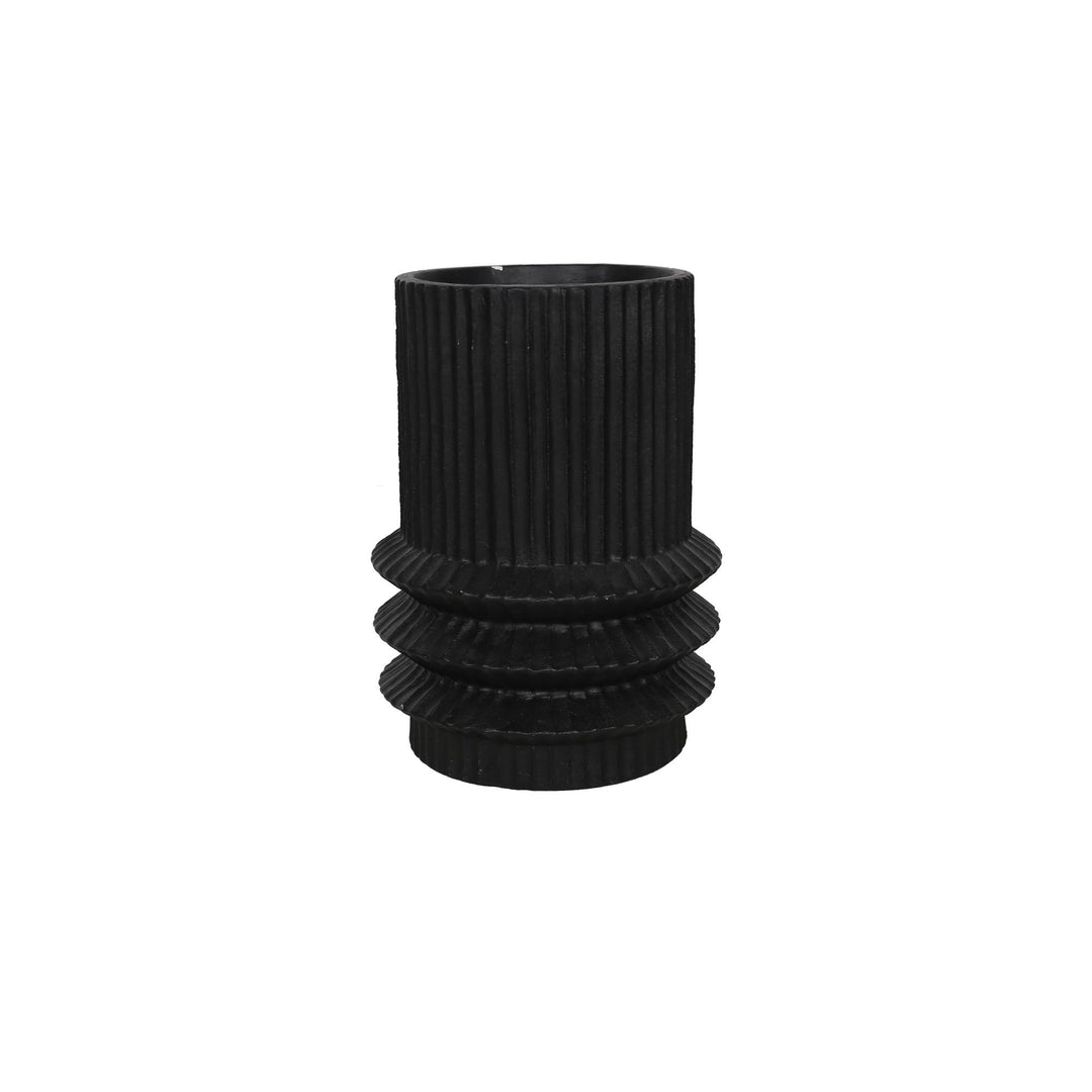 Bale Magnesium Black Vase Sml