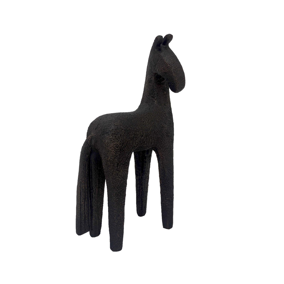 Tonto Resin Horse Black Small