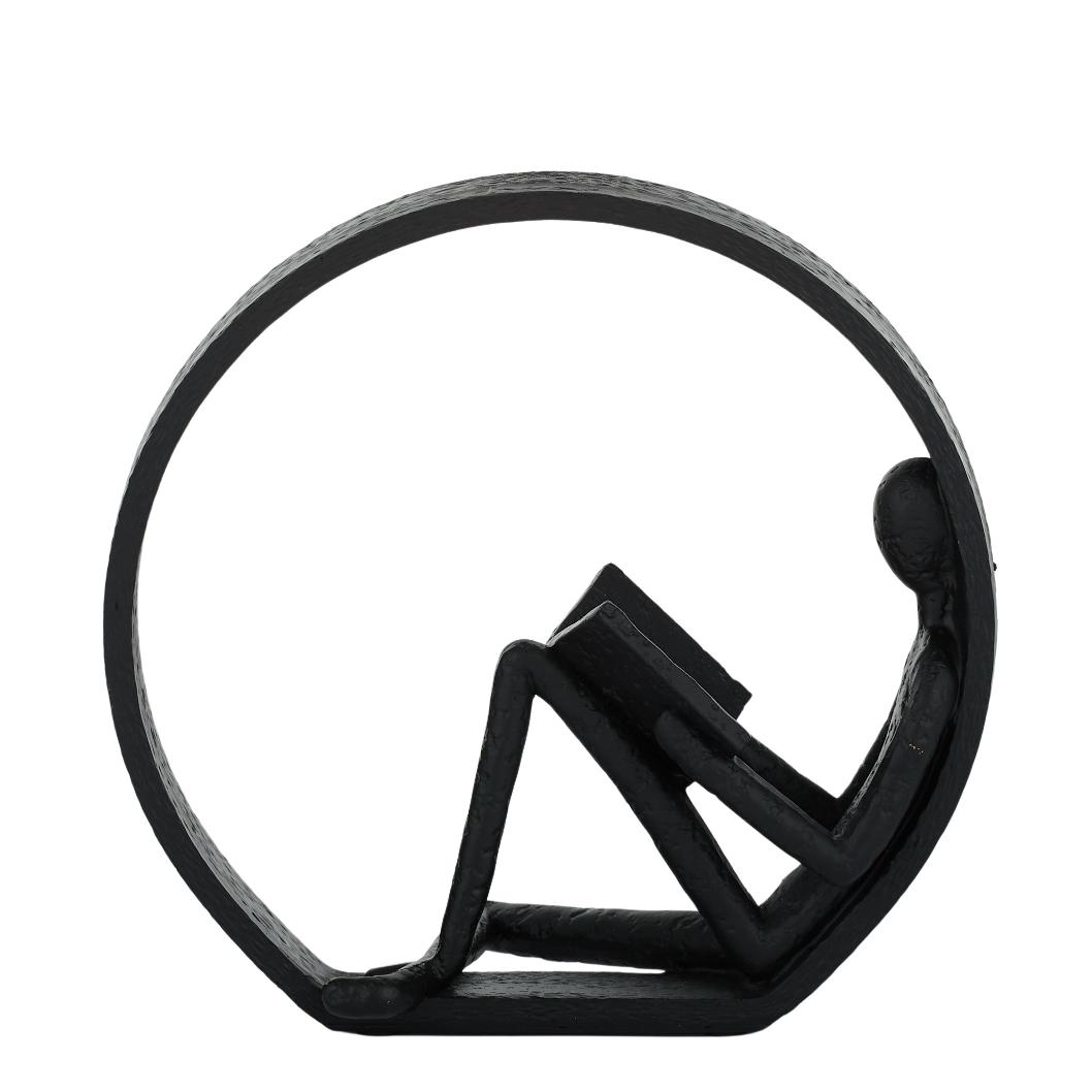 Studious Resin Sculpture 20x9x19cm Black