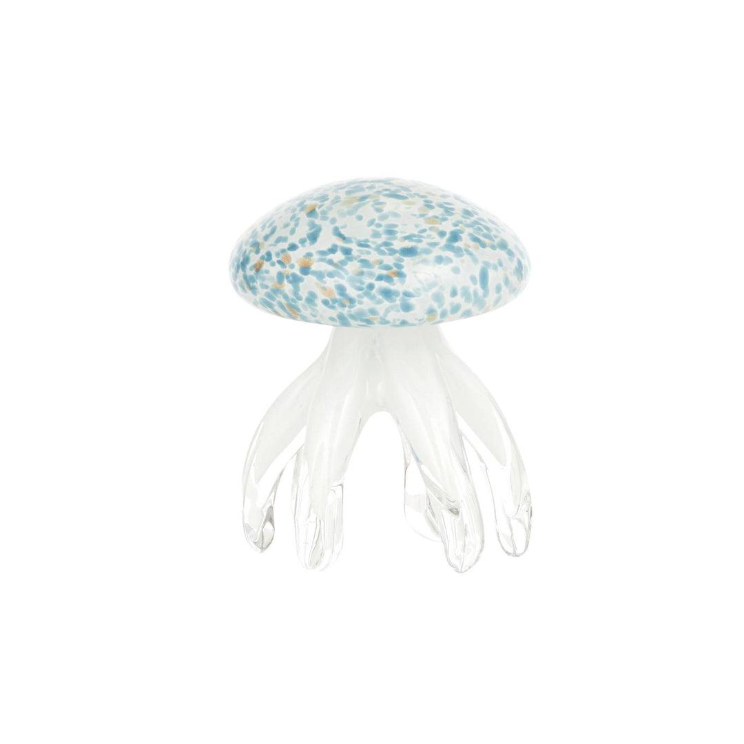 Sea Creature Glass Sculpt 10x14cm Blue