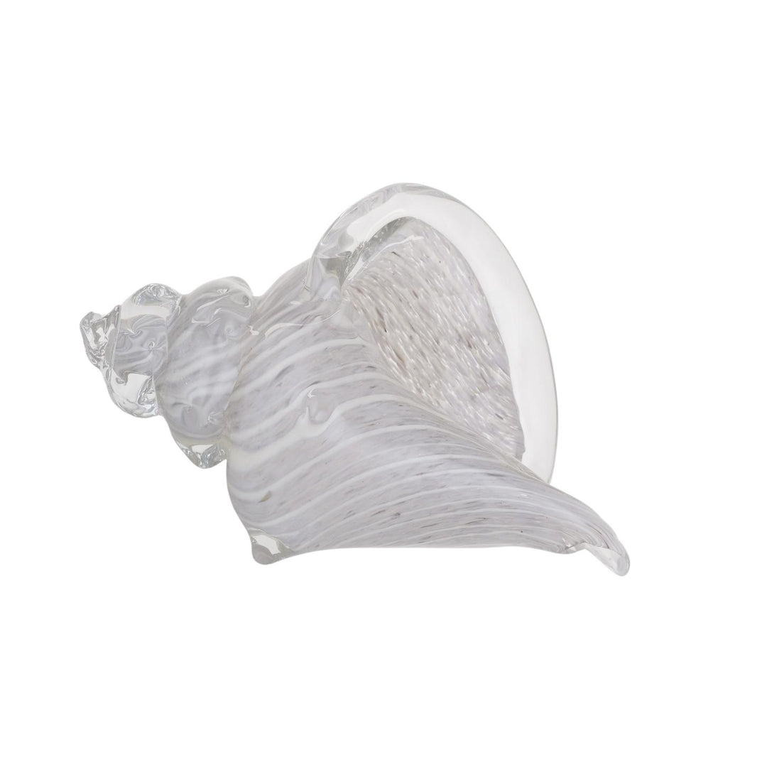 Conch Shell Glass Sculpture 22x12x14cm