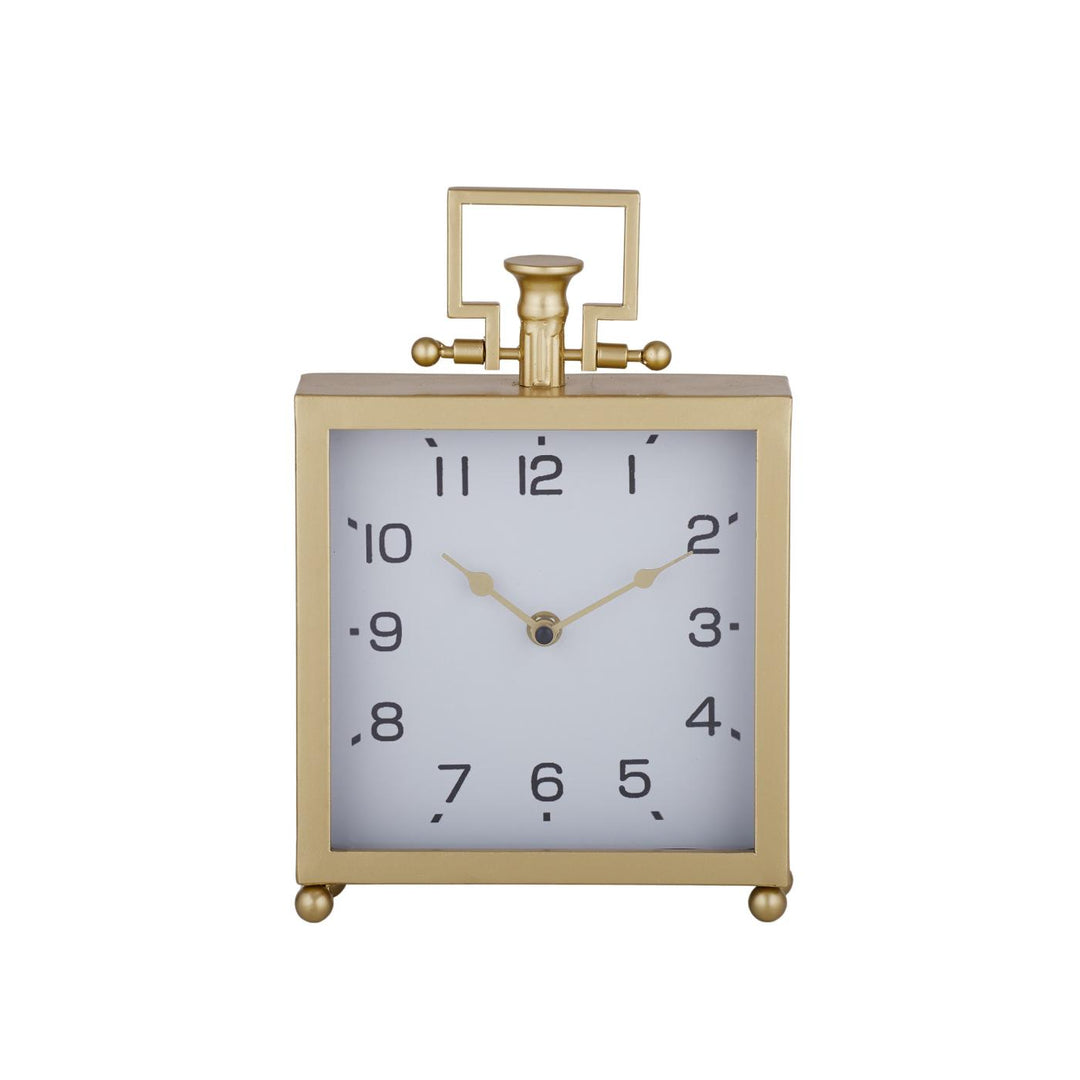 Bella Metal Desk Clock 19.5x28.5cm Gold